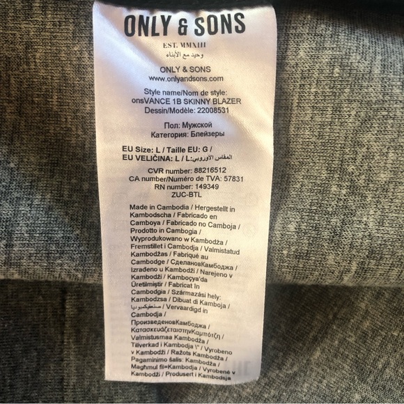 Only & Sons Jacket Size Large - Picture 12 of 12
